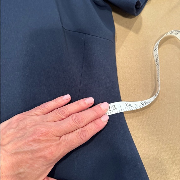 Jonathan Simkhai Navy Hook and Eye Ruffled Midi Dress - Size 2 - Picture 13 of 14